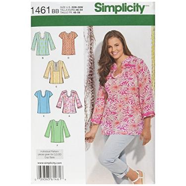 Imagem de Simplicity 1461 Top Collection padrões de costura femininos, tamanhos 20W-28W