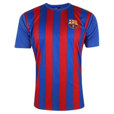 Imagem de Camiseta Barcelona I Juvenil - Vermelho e Azul
