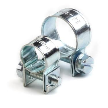 Imagem de 10 pces 6-20mm mini braçadeira mangueira de injeção de combustível braçadeiras de mangueira de ar sortimento kit clipes de tubulação de gasolina diesel, 12,14mm