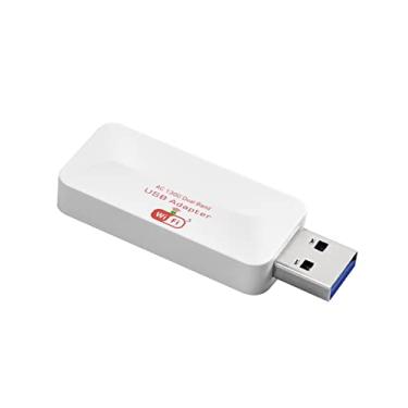 Imagem de Adaptador WiFi USB AC1300 - Adaptador de rede sem fio de banda dupla 2,4G/5G para PC Desktop, Dongle WiFi MU-MIMO, USB 3.0, suporta Windows 11, 10, 8.1, 8, 7, XP, Vista, funciona com qualquer roteador