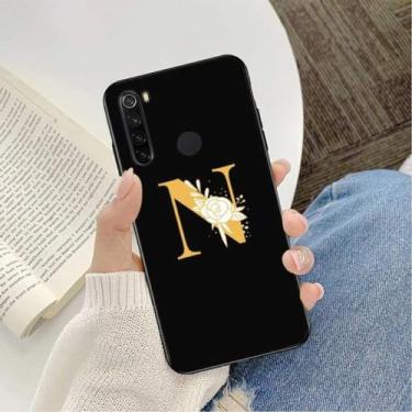 Imagem de Capa de telefone com letra inicial para redmi k20 note 5 7 7a 6 8 pro note 8t 9 para xiaomi mi 8 9 se, a6, para note 7