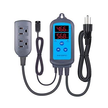 Imagem de Inkbird Controlador de umidade IHC200 Humidistat Cogumelo Estufa Saída Pré-Com Fio Desumidificador de Estágio Duplo