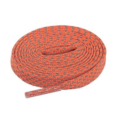 Imagem de Cadarços Refletivos Para Tênis, Cadarços Planos Luminosos Que Brilham No Escuro, Cadarços Esportivos Para Adultos E Crianças (Color : Orange, Size : 100cm)