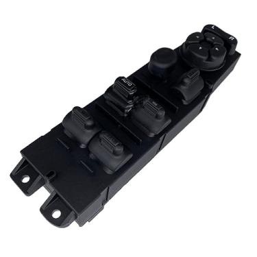 Imagem de IKUESM Power Master Window Control Switch Botão regulador + painel de moldura compatível com Dodge Ram 1500 2500 3500 56049805AB Acessórios para carro preto