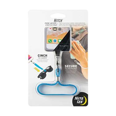 Imagem de Nite Ize Âncora de telefone de engate e alça elástica - Âncora de telefone e alça ajustável para proteção contra quedas e conveniência - Cordão para celular - Azul