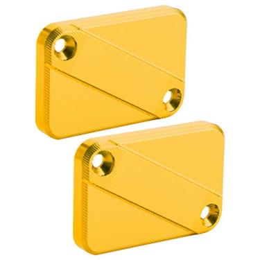 Imagem de Tampa do Reservatório de Fluido de Freio Dianteiro Tampa de Liga de Alumínio Protegendo Reservatórios de Freio Tricity 125 155 (Ouro)