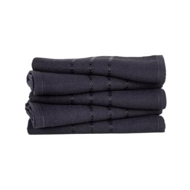 Imagem de Kit com 20 Toalhas de Banho Viena Prática Ótima Absorção e Custo Benefício 100% Algodão (70x120cm) (Preta)