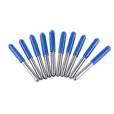 Imagem de Fresa CNC de 3,175 Mm, 10 Peças de Flautas Retas Duplas, Carboneto de Tungstênio, para Gravação CNC Em Madeira Com MDF, Aglomerado, PVC, Acrílico e Resina