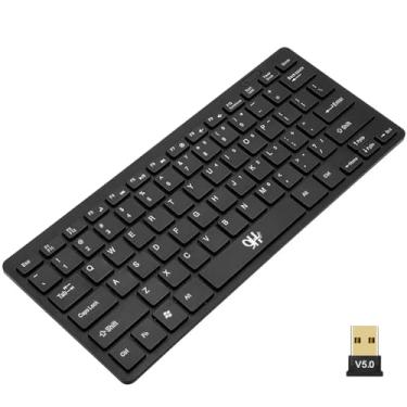 Imagem de Teclado sem Fio Wireless Ergonômico 2.4 para TV PC Notebook 88 Teclas