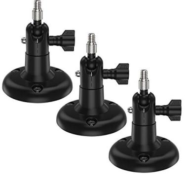 Imagem de 【Versão atualizada】 Suporte de parede Koroao para ambientes internos/externos para Arlo Pro, Arlo Pro 2, Arlo Pro 3, Arlo Ultra, Wyze Cam Pan – Acessórios Arlo mais estáveis e flexíveis, Preto, 3PACK