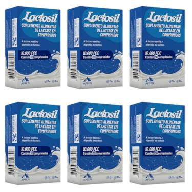 Imagem de Lactosil Apsen Lactase 10.000 FCC (Kit 6x30 Comprimidos)
