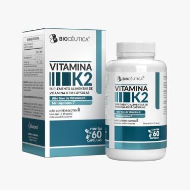 Imagem de Vitamina K2 Menaquinona 60 Capsulas Bioceutica-Unissex