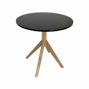 Imagem de Mesa de Jantar Redonda Verona Preta Ref. 030 80P VivaLigna