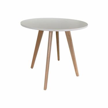 Imagem de Mesa de Jantar Redonda Napolis Branca Ref. 010-80B VivaLigna