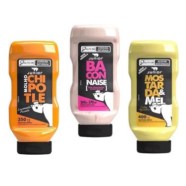 Imagem de Combo Molhos Especiais Junior Frascos Chipotle, Baconnaise, Mostarda E Mel