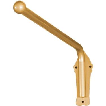 Imagem de Hastes de cortina de braço oscilante para serviços pesados, haste de cortina de ferro Portiere com remates, suporte de exibição de trilho de cortina de janela móvel para porta frontal, cozin