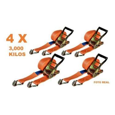 Imagem de Jogo 4 Catraca Cinta De Amarração Carga 3000kg 9 Metros - ITACORDA