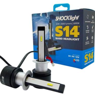 Imagem de LÂMPADA LED SHOCKLIGHT H1 NANO HEADLIGHT S14 6000K 3600LM Farol milha 