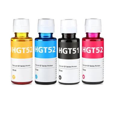 Imagem de Kit Refil de Tinta Compatível HP Smart Tank 502 GT51 GT52 e GT53 - Val