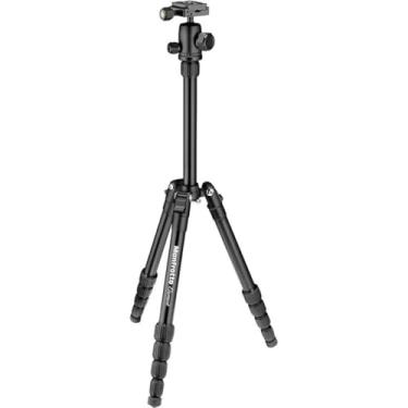 Imagem de Manfrotto Element Traveller Tripé pequeno de alumínio de 5 seções com cabeça esférica, preto