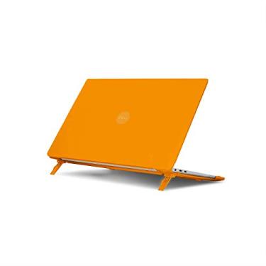 Imagem de mCover Capa rígida compatível apenas com notebooks Dell XPS 13 9370 (2018) 9380 (2019)/9305 (2021)/7390 não 2 em 1 (não compatível com outros modelos Dell), laranja