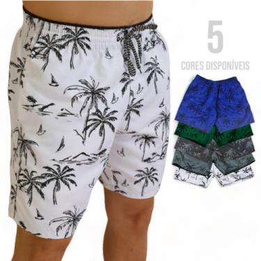 Imagem de Shorts Bermuda Tactel Praia Muricinho Masculina COQUEIRO 1 388 - IRON,