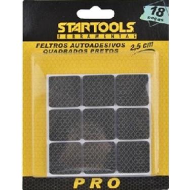 Imagem de Feltro protetor adesivo quad 2,5cmx4mm 18pcs - STARTOOLS
