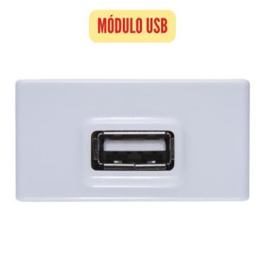 Imagem de Monte seu Kit - Módulos e Placas/Espelhos Tramontina Liz, Módulo USB