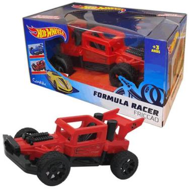 Imagem de Veículo De Fricção Hot Wheels Com Luzes Som Vermelho Candide