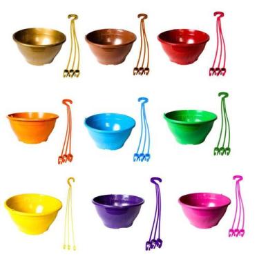 Imagem de 5 Vaso plastico Cuia 21 flores e plantas volume 2 Litros  Coloridas co