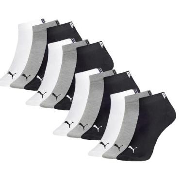 Imagem de Kit Com 12 Pares De Meias Infantil Modelo Sapatilha Algodão Cotton - S