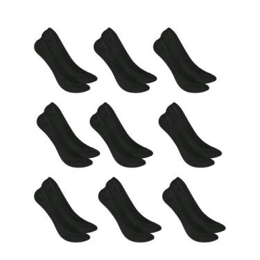 Imagem de Kit Com 9 Pares Meias Selene Sapatilha Modelo Super Invisível Feminina