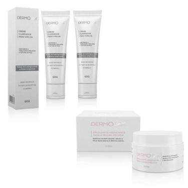 Imagem de Clareamento Intimo Virilha 2 Clareadores E 1 Esfoliante Kit - Dermosex