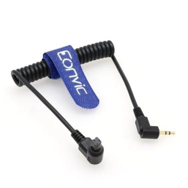 Imagem de Eonvic Cabo fêmea de 3 pinos para obturador remoto de 2,5 mm para Canon EOS R3 R5C R5 7D 50D 40D 30D 20D 1D (RA 2,5 mm para 3 pinos fêmea)