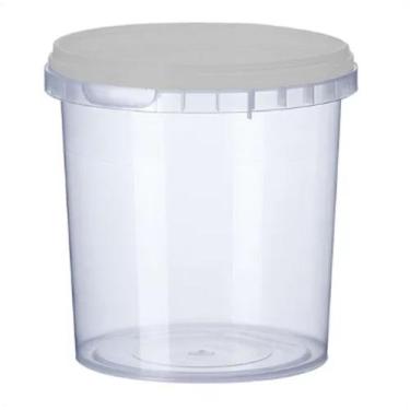 Imagem de Pote Para Alimentos 500 ML Transparente Plástico Polipropileno - Metal