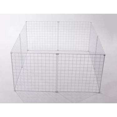 Imagem de Cercadinho Porquinho Da Índia 120x120x60 Cm - Cercadinho Pet,  Branco