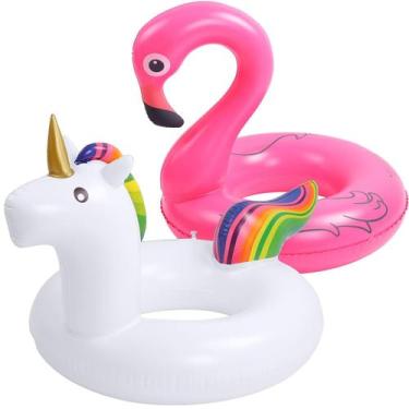 Imagem de Boia Inflável Unicórnio ou Flamingo Gigante Piscina Praia - Opacote, B