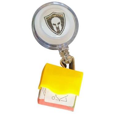 Imagem de Porta Giz Sinuca Retratil Roller Clip - AJAS1980, Amarelo