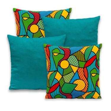 Imagem de Kit 4 Capas de Almofada Gorgurinho com Zíper 40cm x 40cm - Bem Me Quer