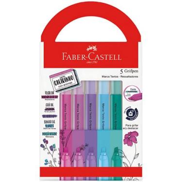 Imagem de Marca Texto FABER CASTELL Grifpen Marcador Cheirinho 5 Cores - Faber-C
