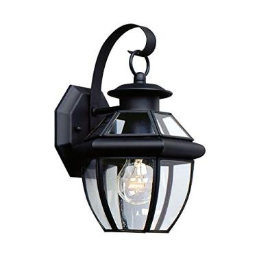 Imagem de Sea Gull Lighting 8037-12 Lanterna de parede exterior Lancaster, um - claro, preto