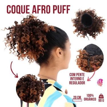 Imagem de Coque Afro Cacheado Weng G-2084, Californiana Acobreado T1B/30