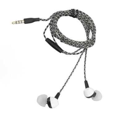 Imagem de Fones de Ouvido Com Fio, Conforto de Fones de Ouvido Jack de 3,5 Mm para Smartphones e Tablets (Branco)