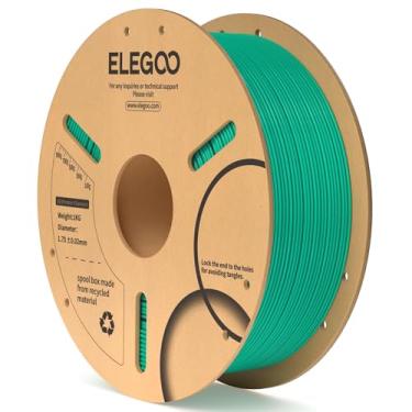 Imagem de ELEGOO Filamento PLA 1,75mm Verde Mar 1KG, Precisão Dimensional do Filamento da Impressora 3D +/- 0,02 mm, Carretel de Papelão de 1kg (2,2lbs) Filamento de Impressão 3D