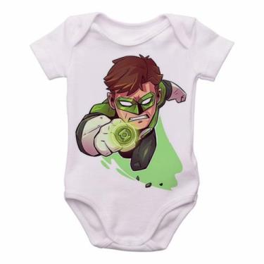 Imagem de body nenê criança roupa bebê Lanterna Verde - Empório Dutra, M   ( 2-4