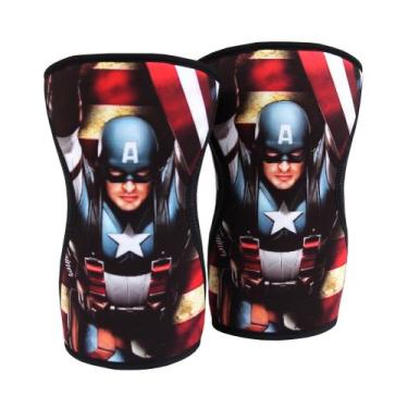 Imagem de Joelheira Neoprene Ajustável Funcional Pro Trainer, Vermelho, G