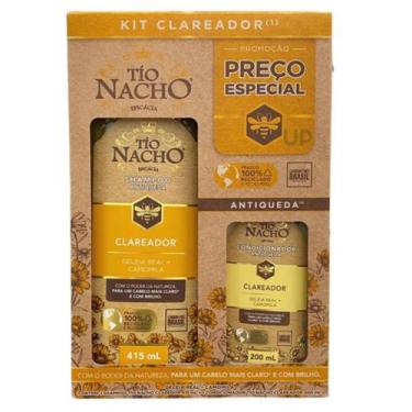 Imagem de Kit Antiqueda Clareador Sh 415mL e Cond 200mL - Tio Nacho