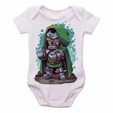 Imagem de body nenê criança roupa bebê Dr Destino - Empório Dutra, P   ( 0-2 Mes