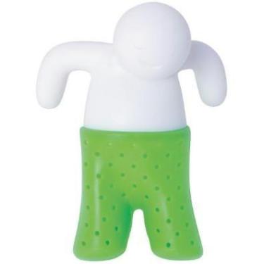 Imagem de Infusor de Chá Silicone Verde bonequinho 8,5X4,5X3,5cm - Clink
