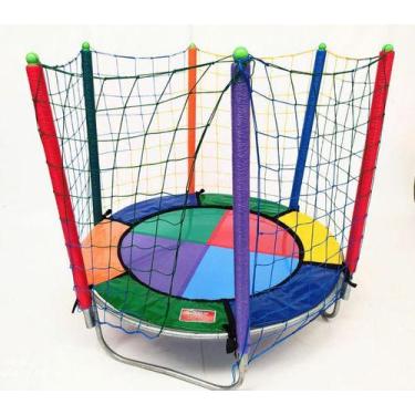 Imagem de Cama Elástica Nacional 1,83m Multicolorida - Marujão Store, Multic olo